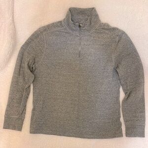J. Crew quarter zip men’s double knit pullover. Size Large